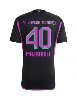 Bayern Munich Noussair Mazraoui #40 Auswärtstrikot 2023-24 Kurzarm